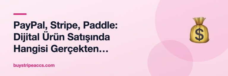 PayPal, Stripe, Paddle: Dijital Ürün Satışında Hangisi Gerçekten Kazandırır?